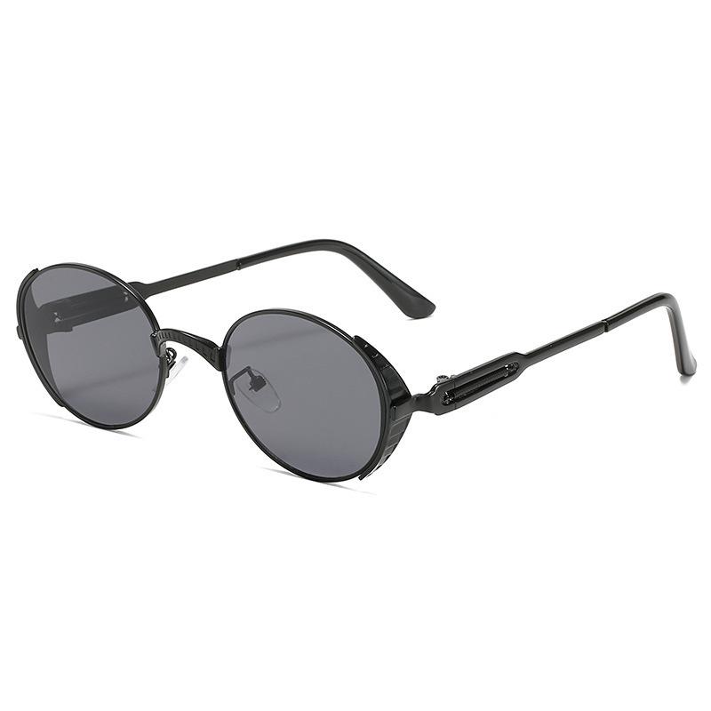 Polarized metal fashion toad glasses sunglasses spring hook European and American street shot sunglasses modern sunshade UV