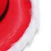 Cowboy Hat Christmas Themed White Furry Trim Soft Felt Material Jazz Top Hat Adjustable Red Tie Party Hat
