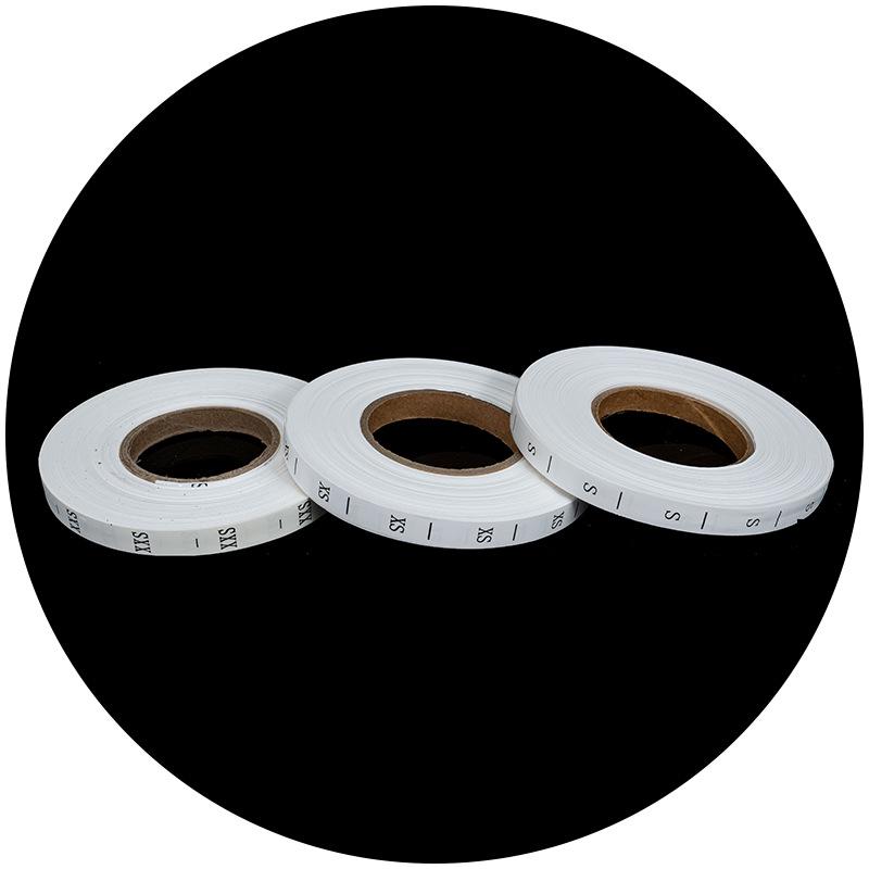 Universal Clothing Care & Size Labels with Synthetic Adhesive Tape
