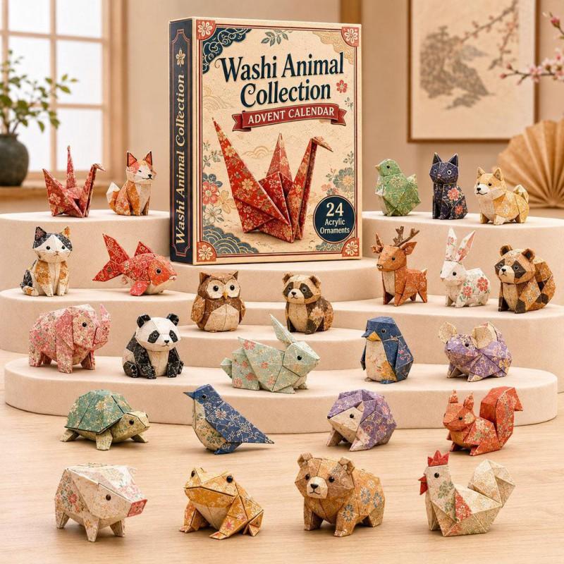 2026 Magic Animal Advent Calendar Acrylic Blind Box Collectible Ornament Christmas Gift