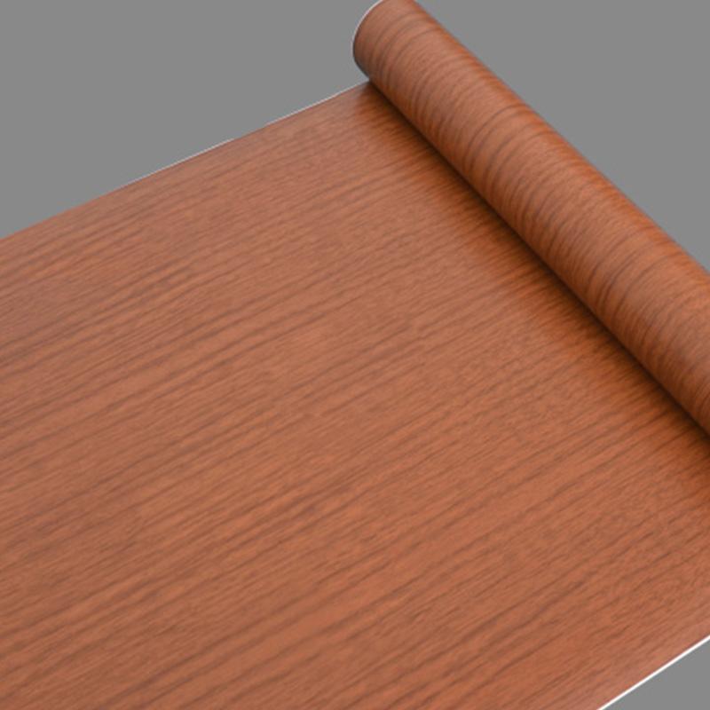 DIY PVC Self Adhesive Wallpaper Wood Grain Furniture Renovation Sticker Waterproof Vinyl for Wooden Desktop Wardrobe Door