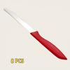 Serrated Steak Knife, Stainless Steel Steak Knife With Pointed Tail Plastic Handle, Multifunctional Kitchen Bread Dessert Knife