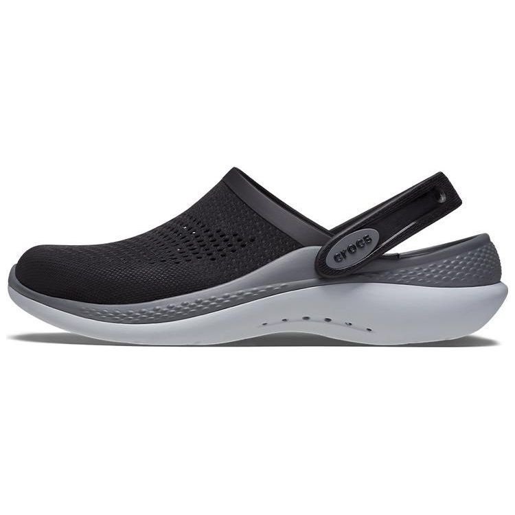 Crocs Literide Comfortable Versatile Clogs Men Footwear Black Gray 207021-0DD