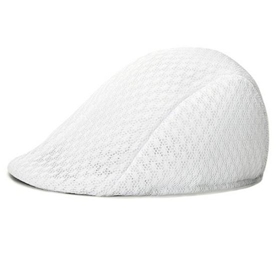 Unisex Fashion Duck Mesh Sun Flat Cap Golf Beret Newsboy Cabbie Baseball Hat
