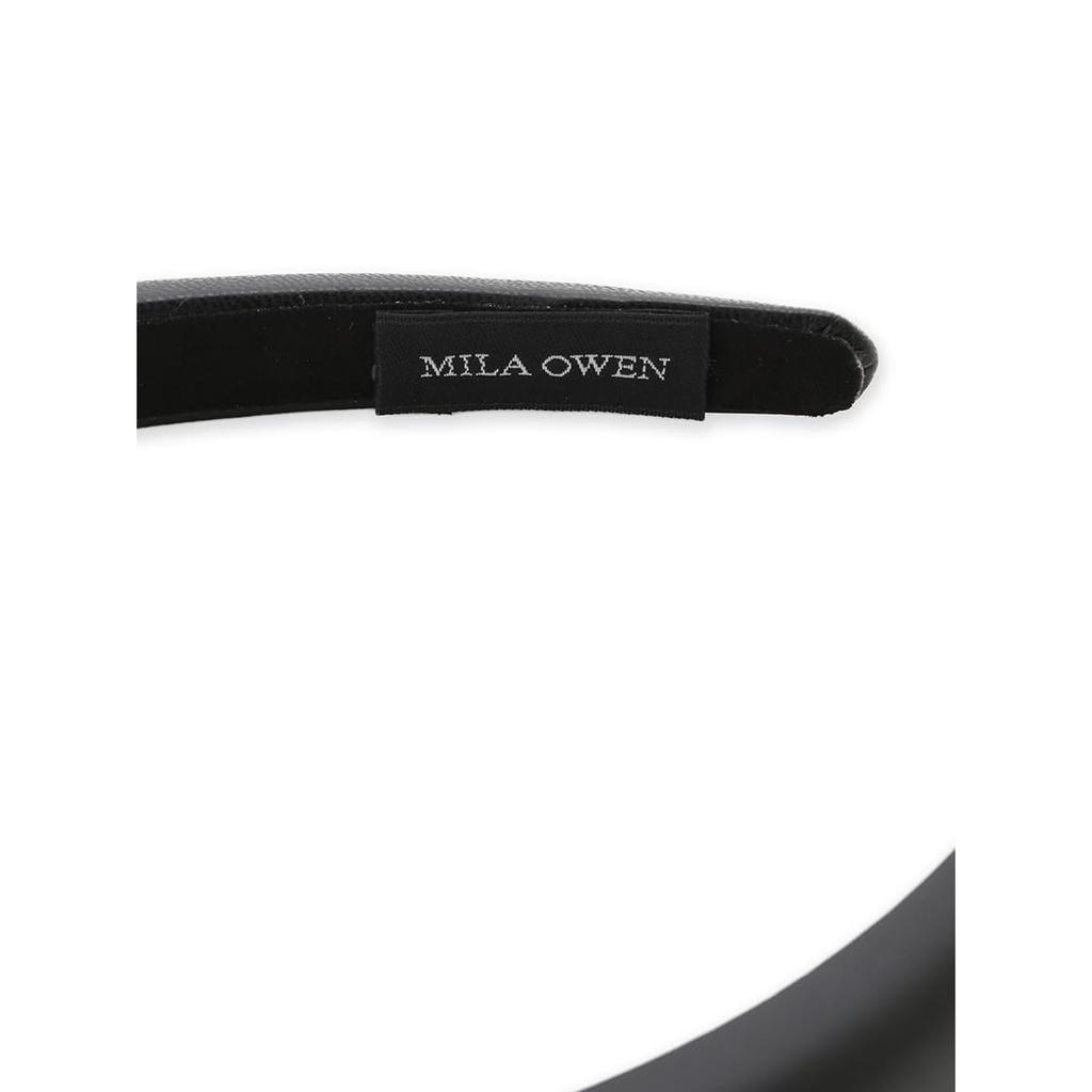 Mila Owen Kunstleder Stirnband Schwarz Erwachsenen Haar Accessoire