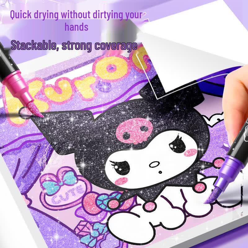 ShuXing Glitter Dual-Tip Marker Pen Set