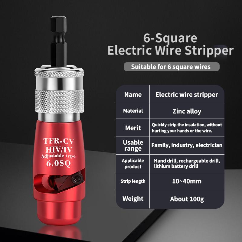 Electric Wire Stripper Fast Stripping Wire Tool Electric Wire Peeling Machine for Power Drill Driver Wire Stripping Tools