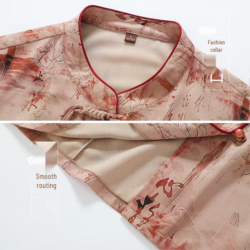 Tang Madam Chinese Style Casual Shirt for Elderly Women