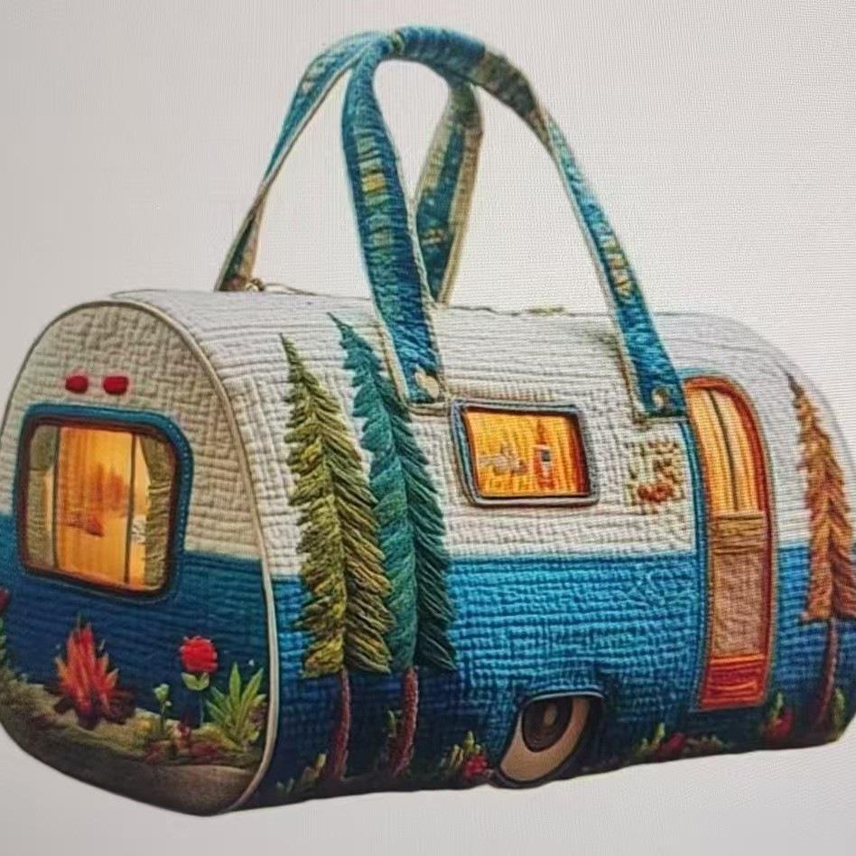 3D Bus Series Travel & Yoga Bag – Women's Handbag & Fitness Tote