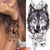 1 PC 210*114MM Waterproof Temporary Tattoo Sticker Spider Flash Tattoos Sanskrit Tiger Flower Body Art Arm Fake Tatoo For Women Men
