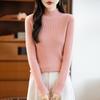 A New Semi-high-neck Sweater for Women In Autumn and Winter, A Slimming and Form-fitting Long-sleeved, Versatile and Stylish Base Layer