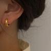 18K Gold Plated Korean Geometric Ear Cuffs - Plaid Earrings for a Fashionable, Sophisticated Look.