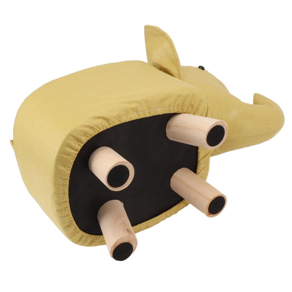 Animal Footstools Lovely Cartoon Innovative Elephant Upholstered Stool for Nursery Bedroom Playroom