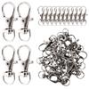 25/50/100/200Pcs Key Chain Clip Hooks Swivel Clasps D Ring Lanyard Snap Hook Lobster Claw Clasp for Keychain DIY Jewelry Crafts