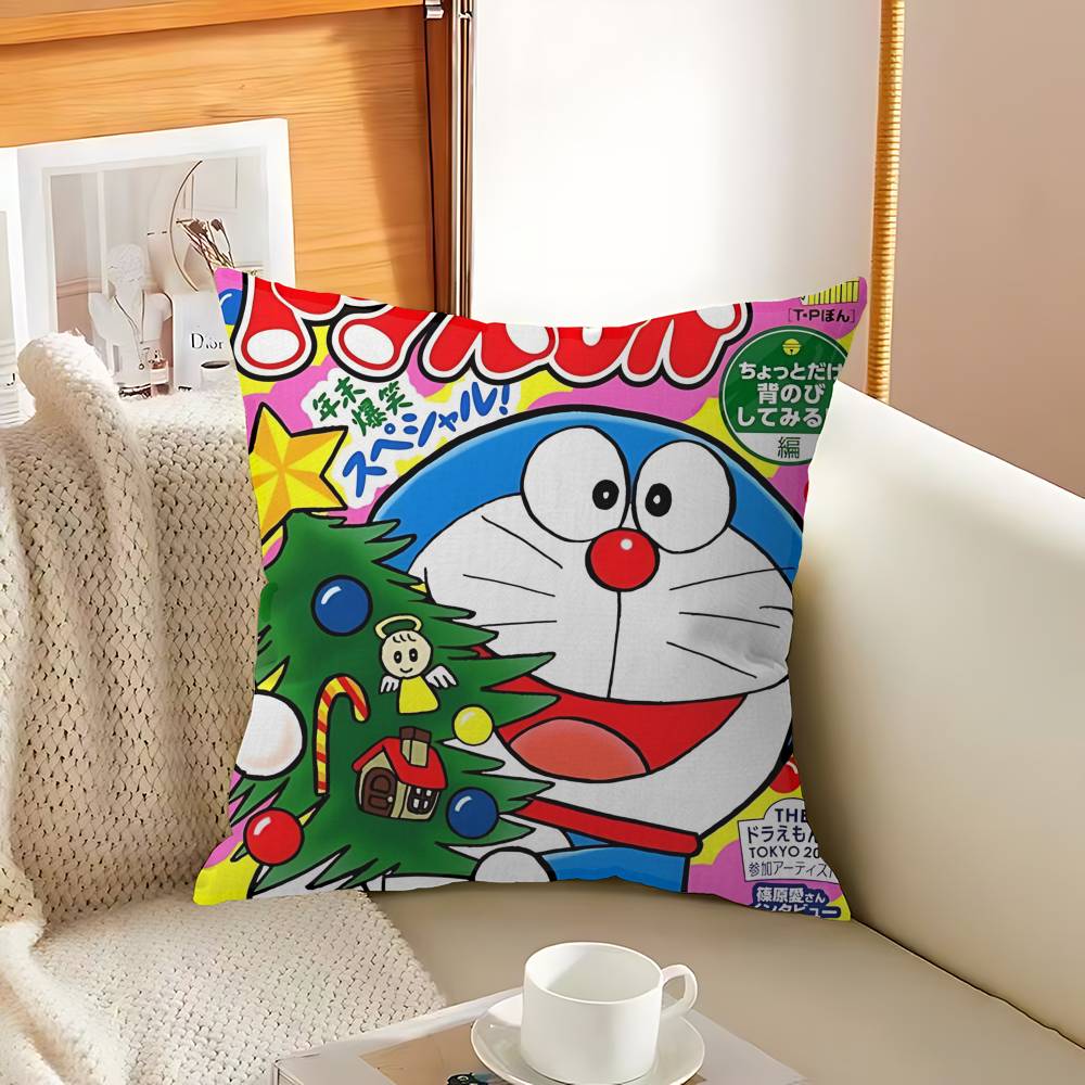 Classic Children Anime D-Doraemon Pillow Gift Home Office Decoration Bedroom Sofa Car Cushion Cover Case 45x45
