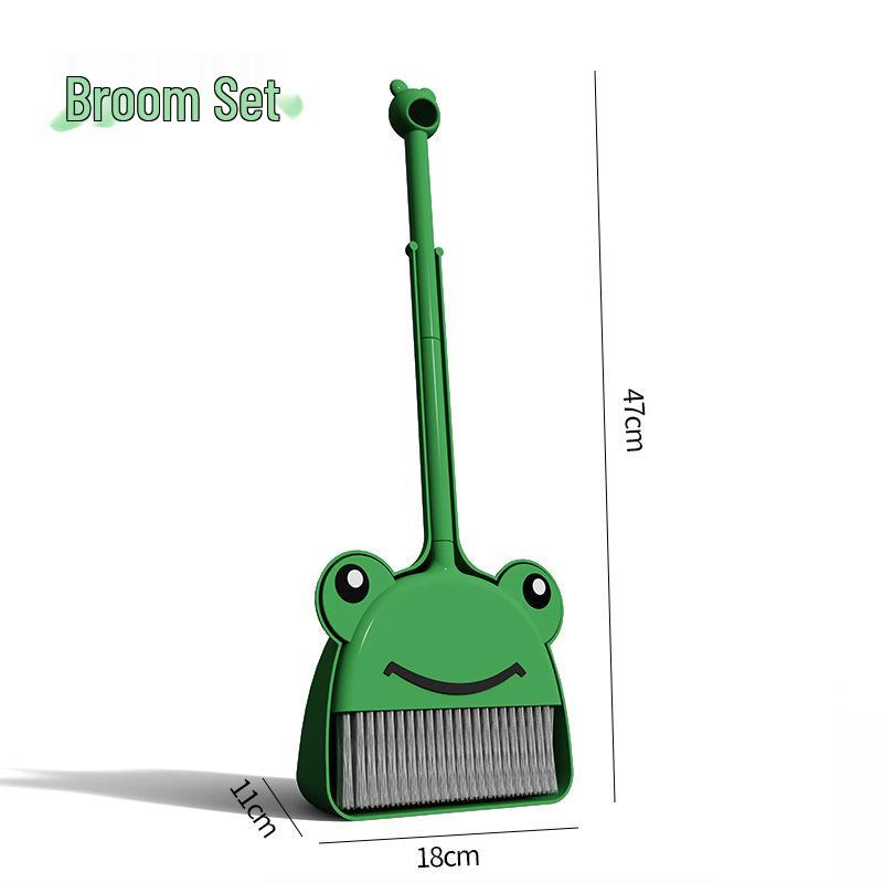 Kid's Broom and Dustpan Set for Home or Kindergarten Cleanup