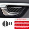 100% Real Carbon Fiber Car Window Lifter Switch Panel Cover Trim For Volvo S60 V60 2010-2018 Interior Decoration Sticker
