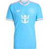 Originals Logo Slim Fit Short Sleeve Soccer Shirt Men Tops Blue JN8479