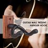 Guitar Wall Mount Hanger Hook Guitar Wall Hook Hanger Solid Sturdy Black Metal Holder Hanger