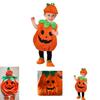 Adorabile Set Costumi di Zucca di Halloween per Bambini Piccoli e Neonati Cosplay Divertente