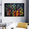 Modern Mura Colorful Kitchen Condiment Canvas Painting Abstract Pictures for Nordic Living Room Kitchen Wall Art Decor No Frame