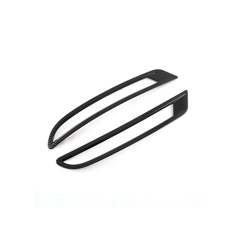 Car Styling Rear Fog Lamp Frame Decoration Cover Trim For BYD Qin PLUS  Carbon Fiber Color Exterior Accessories