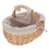 Picnic Basket with Removable Liner Hand Woven Empty Picnic Hamper Basket with Handle for Easter Camping Wedding Gathering