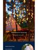 Outdoor Solar Starry Ice Ball Curtain Lights for B&B, Gazebos, Courtyards, and Balconies