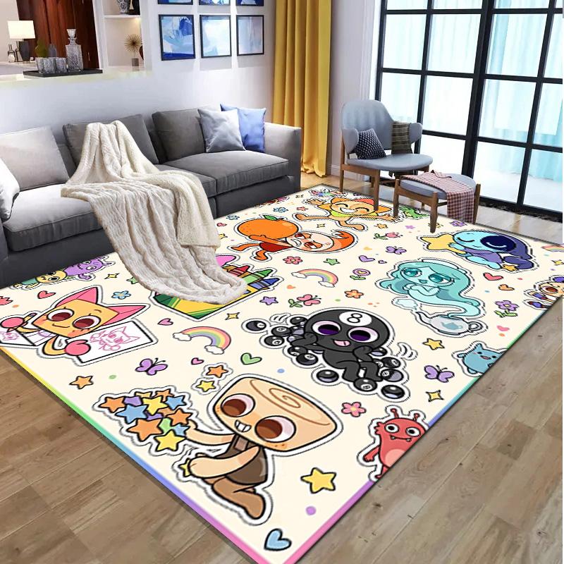 Dandy's World Pattern Rug, Indoor/Outdoor Mat, for Picnic, Gameroom, Bedroom, Office, Living Room, Home Decor Carpet, Birthday Gift