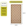 Anti-Corrosion Wood Garden Fence & Climbing Frame for Outdoor Spaces