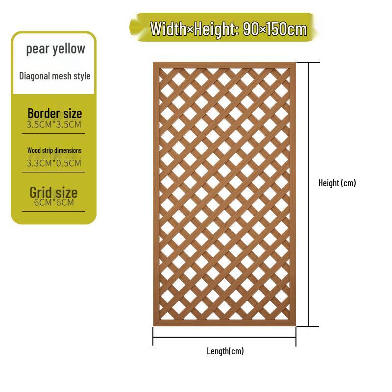 Anti-Corrosion Wood Garden Fence & Climbing Frame for Outdoor Spaces
