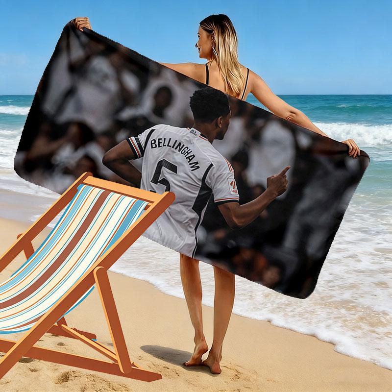 Bellingham Print Beach Towel, Large Soft Quick Dry Towel for Beach Camping Swimming