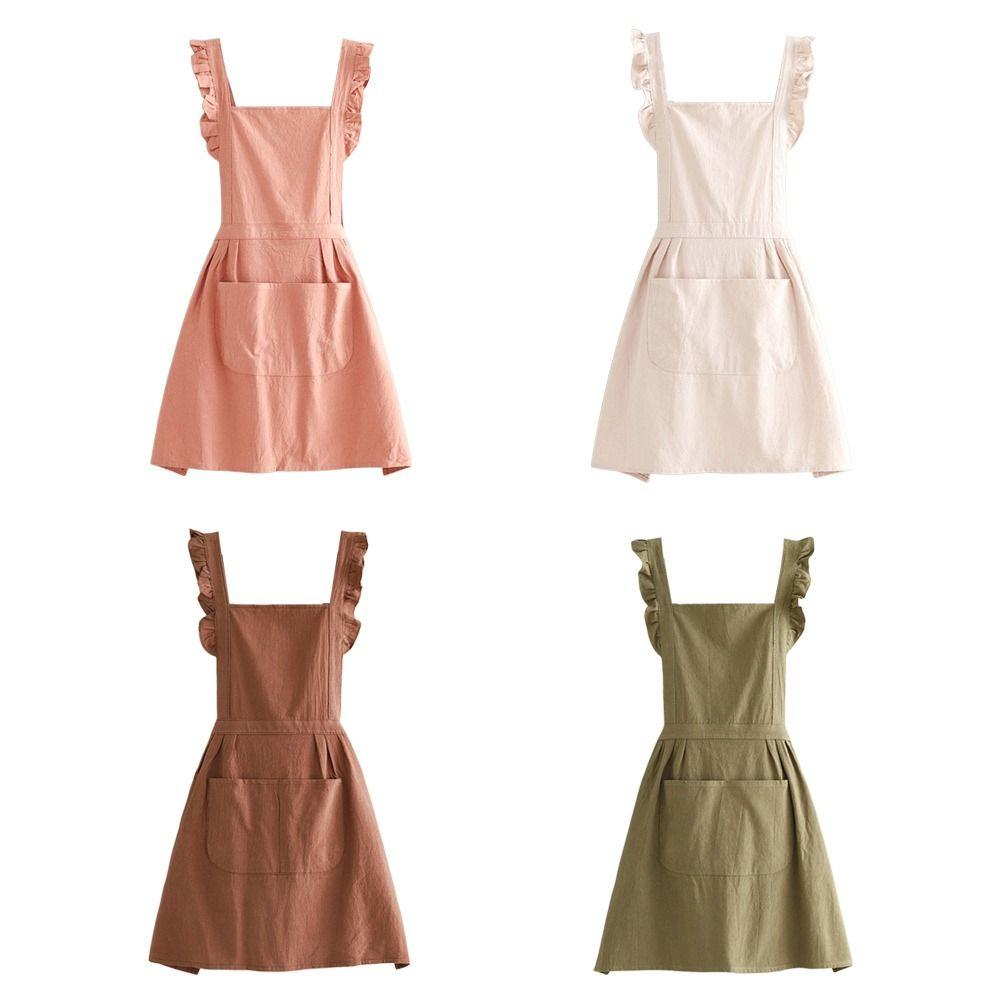 Waterproof Kitchen Apron Wear-resistant Barista Apron New Cooking Aprons  Household