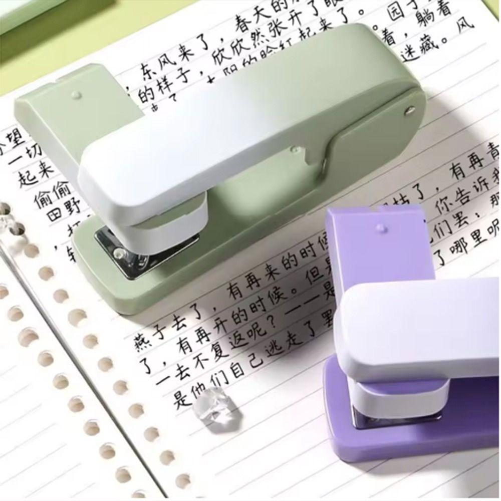 Effortless Desktop Stapler 360 Degree Rotary Rotatable Stapling Machine  School