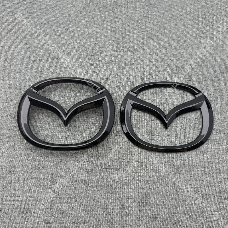 Car MAZDA 3 black Logo Emblem Buckle Stickers for MAZDA3 2014 2015 2016  Logo  Car Front Badge Rear Decals Auto Accessories