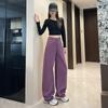 Wide Leg Denim Pants Loose Fit High Waist Spring Summer Casual Trousers