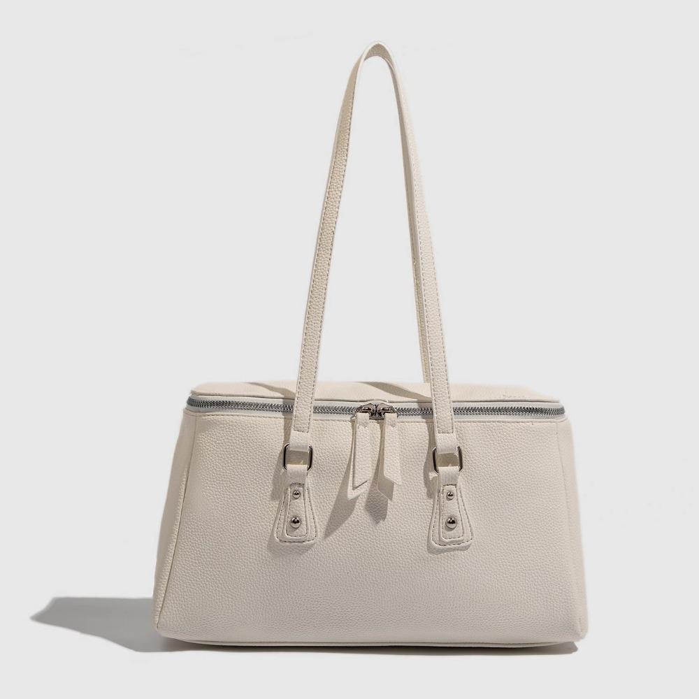 New shoulder bag women's ins simple large-capacity solid color tote bag fashionable and versatile work commuter bag