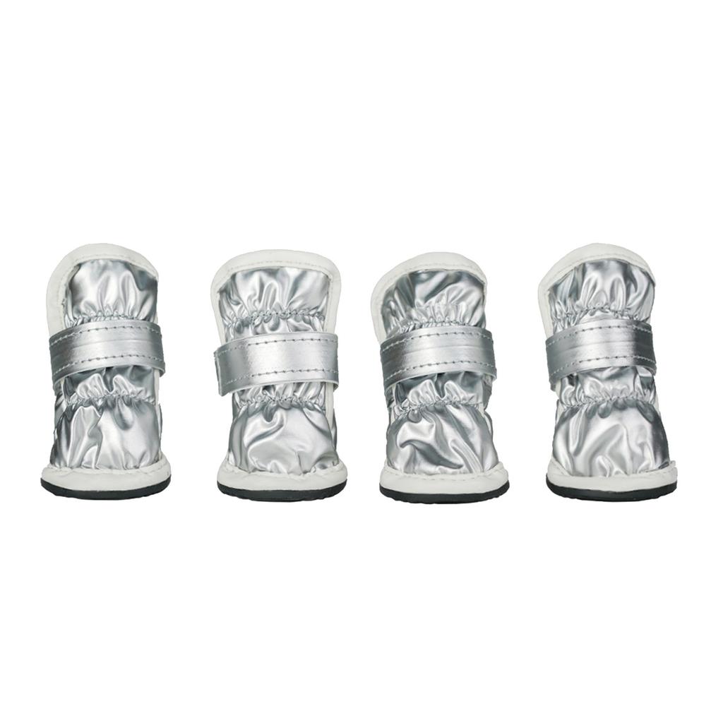 24 Winter Dog Shoes Teddy Small Dog Snow Boots And Frost Foot Cover Aggressive Chewers Dog For Large Dogs Waterproof Foot Cover