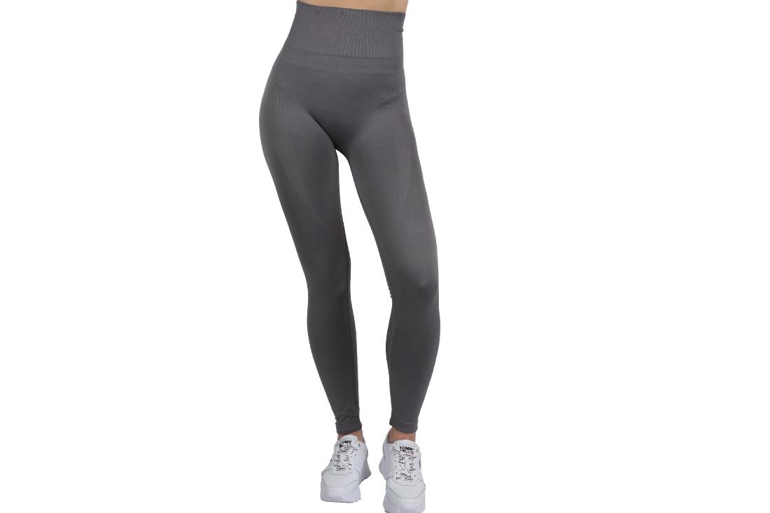 GymHero Leggings Push Up, Leggings cinza feminino L cinzento