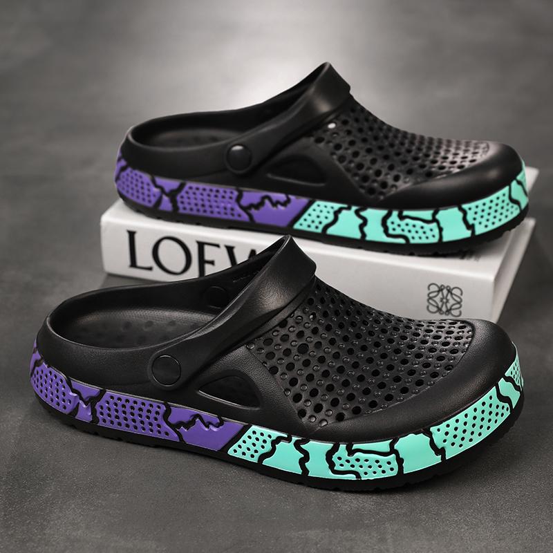 Fashion 2025 Men Fashion Beach Sandals Thick Sole Slipper All-match Outdoor Waterproof Anti-Slip Sandals Casual Walking Shoes for Men