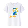 Kawaii Donald Duck Plus Size Tee Ladies Graphic Clothes Summer Women Short Sleeve T-shirt Disney Cartoon Men Tshirt Female Tops