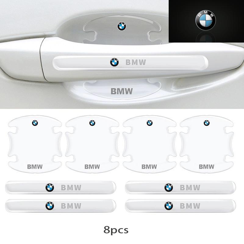 For BMW M M3 M5 X1 X3 X5 X6 E90 E91 E92 E93 M3 E60 Car Door Bowl Handle Protector Stickers Transparent Anti-scratch Film FY0