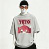Kasane Teto Oversized Unisex Graphic Print Crew Neck T-Shirt for Men Women High Quality Y2k Short Sleeves Streetwear Cotton SOFT