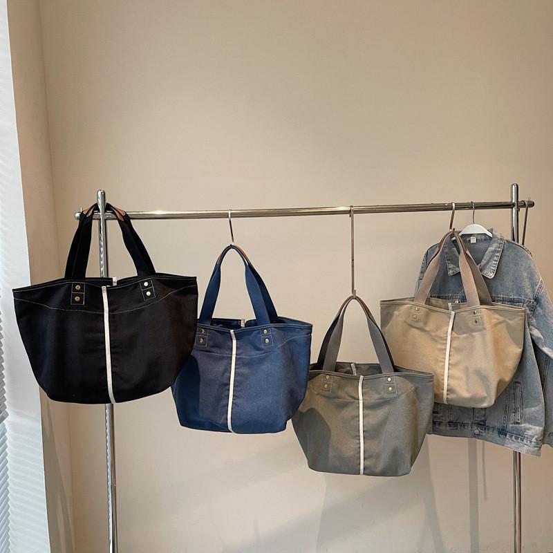 Canvas Bag For Women With Large Capacity Minimalist Style For Work And School