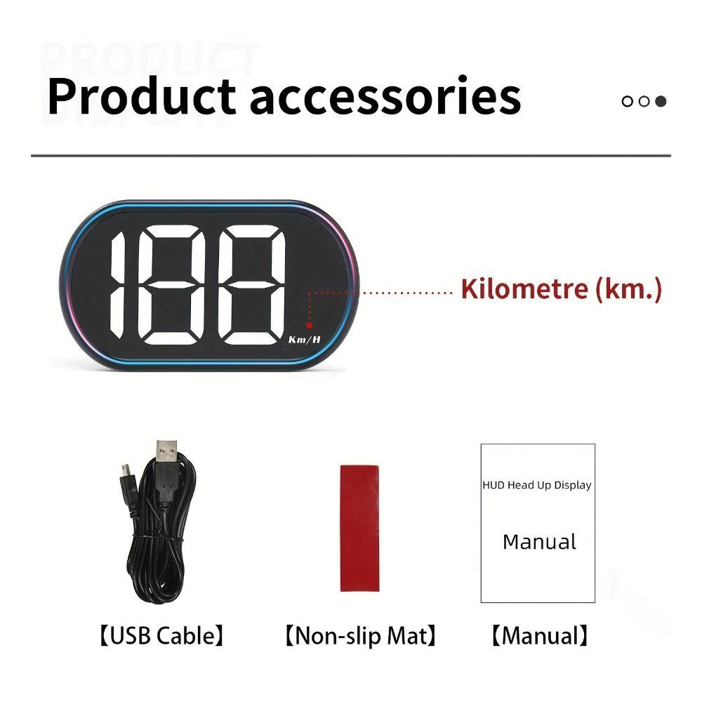 KMH/MPH GPS Car Digital Speedometer Versatile Compatibility Vehicle Speed Meter  Fit All Car