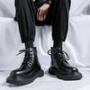 Fashion 2024 Split Leather Chelsea Boots for Men Platform Ankle Boots Male Thick Bottom Motorcycle Boots Spring Mens Chunky Casual Shoes