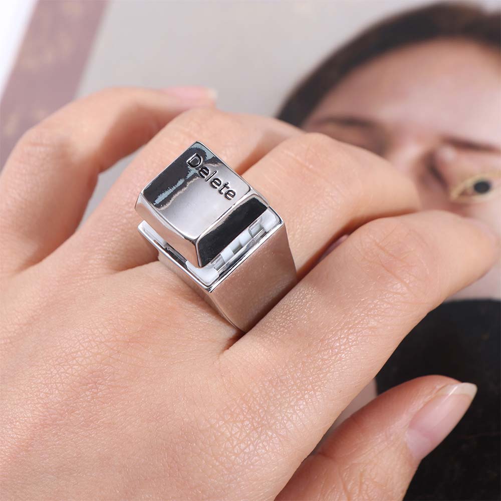 Mechanical Keyboard Delete Keyboard Ring Bright Fog Keyboard Ring Opening Delete Ring Men Women