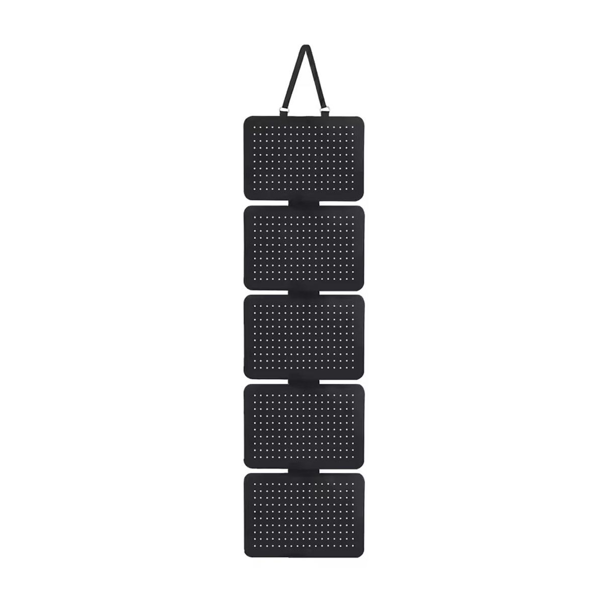 

1pc,5-layer jewelry storage hanging bag, made of felt material, earrings, brooches, badge display rack, large capacity чёрный