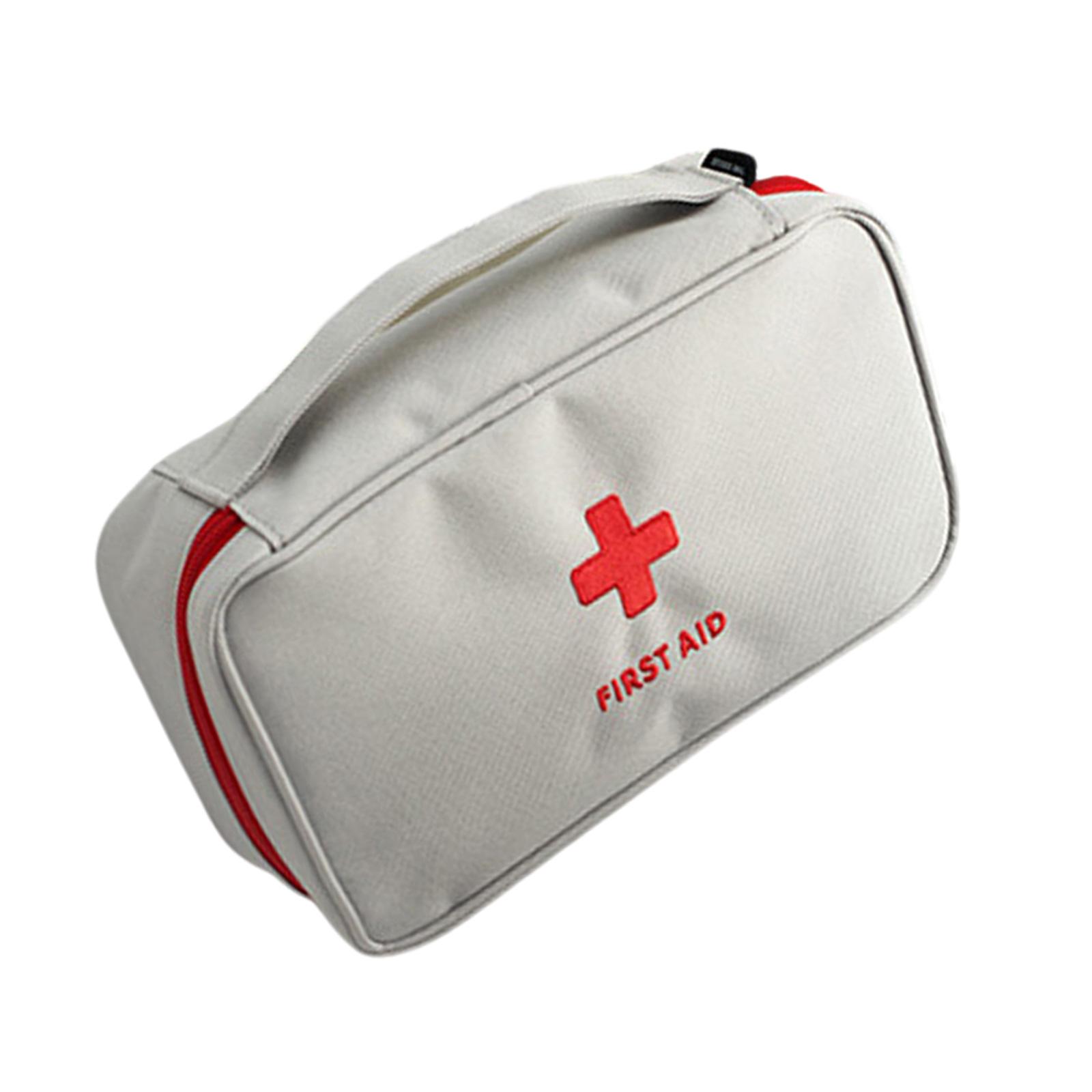 

Сумка для оказания первой помощи при чрезвычайных ситуациях большой вместимости, удобный органайзер для травм для активного отдыха, кемпинга, велоспорта, путешествий, походов серый