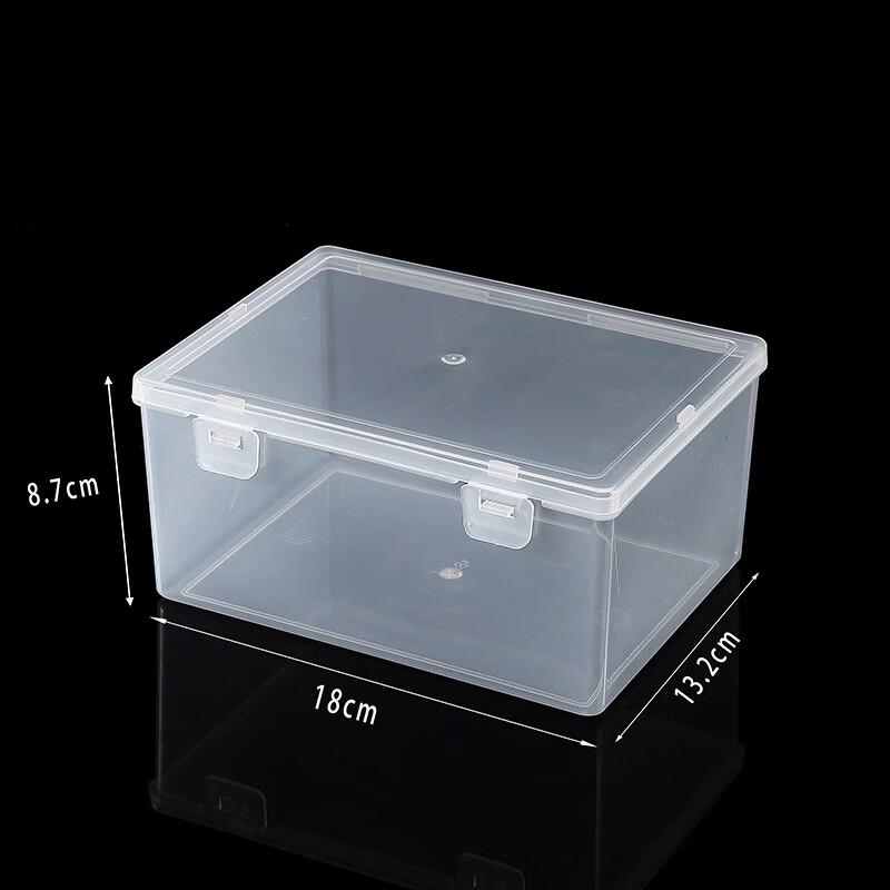 Rectangular Transparent PP Storage Box with Double Buckle